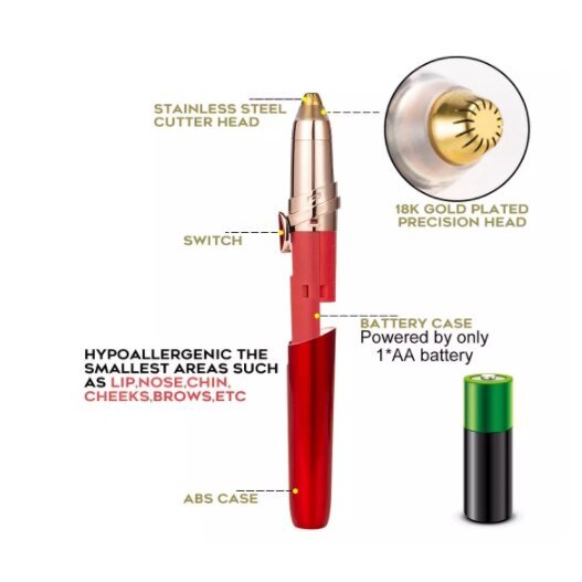 Máy tỉa lông mày điện có thể sạc lại USB Tẩy lông mày Không đau Dao cạo lông mày Nam nữ Máy cạo lông