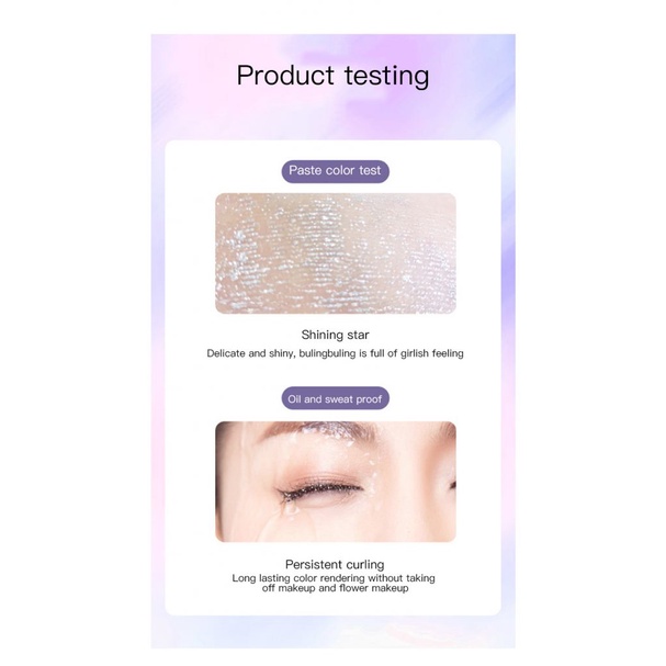 Mascara trang điểm lông mi cong mảnh lấp lánh tự nhiên chống thấm nước lâu trôi
 | BigBuy360 - bigbuy360.vn