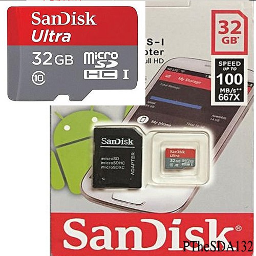 Thẻ nhớ 32Gb microSD, Dung lượng chuẩn BH 12 tháng