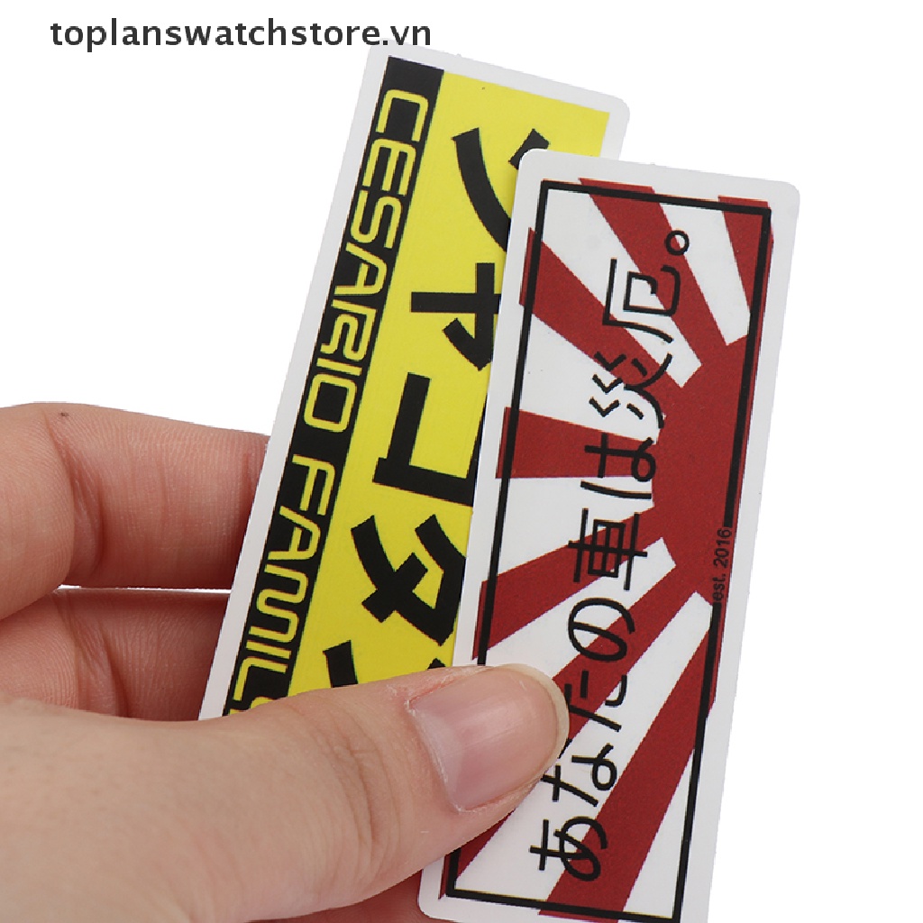 Set 50 Sticker Dán Trang Trí Ván Trượt / Laptop / Xe Hơi Độc Đáo
