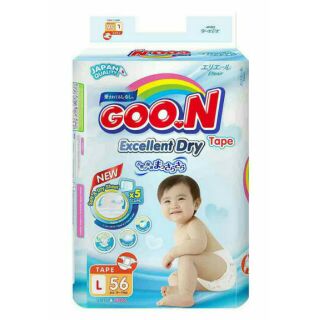 Bỉm Dán Goon Thái Renew Slim L56