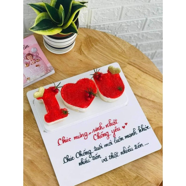 Hộp i❤u sét lẻ ,làm bánh sinh nhật, rau cau, mouse