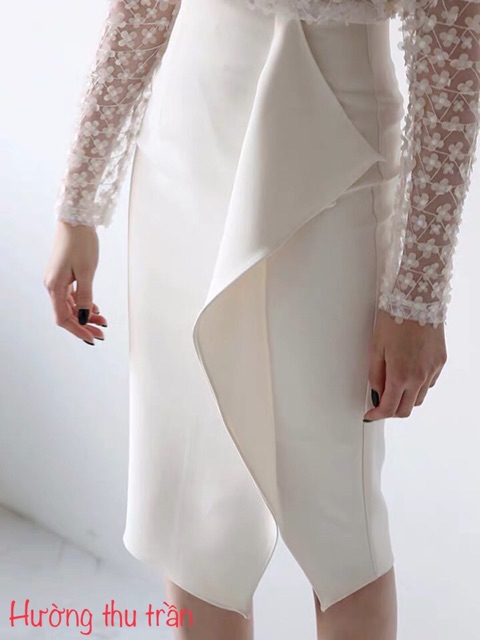 Chân Váy Bút Chì Xẻ Trước Chân Váy Công Sở Dáng Dài Cách Điệu