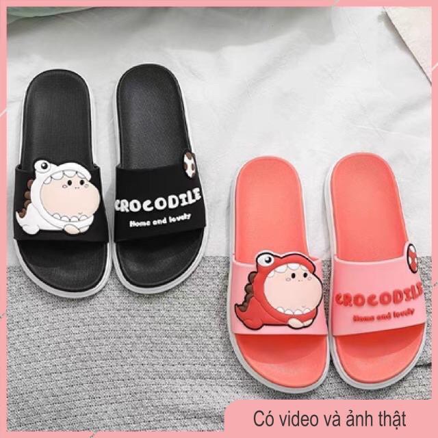 Dép Quai Ngang Cá Sấu CROCODILE Unisex Cao Su Siêu Mềm, cực kì dễ thương DP19-THESHE*