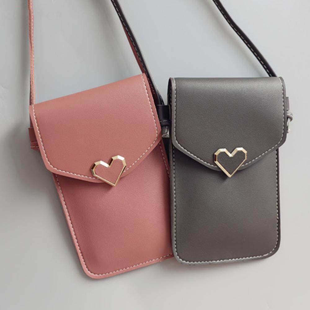 Túi Da PU Đeo Vai Mini Đựng Điện Thoại / Thẻ Thời Trang