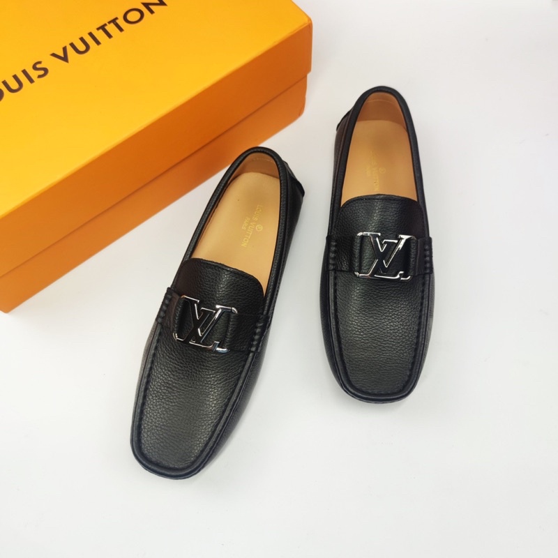 Giày lười moca nam LV - Giày thời trang da thật 100% cao cấp