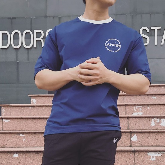 Áo Phông Xanh Oversize, Cotton Co Giản 4 Chiều, Thoáng Mát