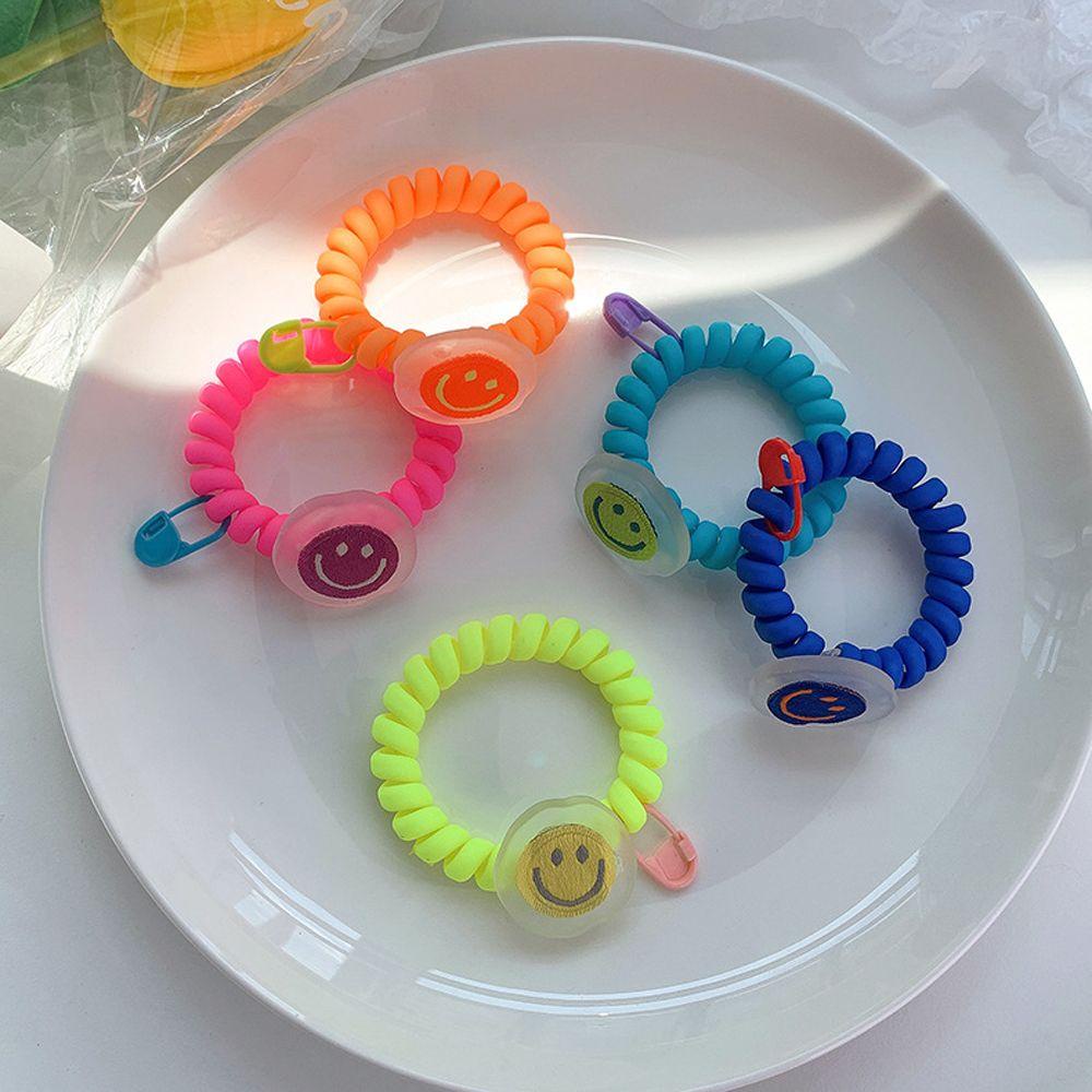 Dây Buộc Tóc Cao Su Hình Mặt Cười Phong Cách Hàn Quốc Ngọt Ngào Cho Nữ SOMEDAYZL