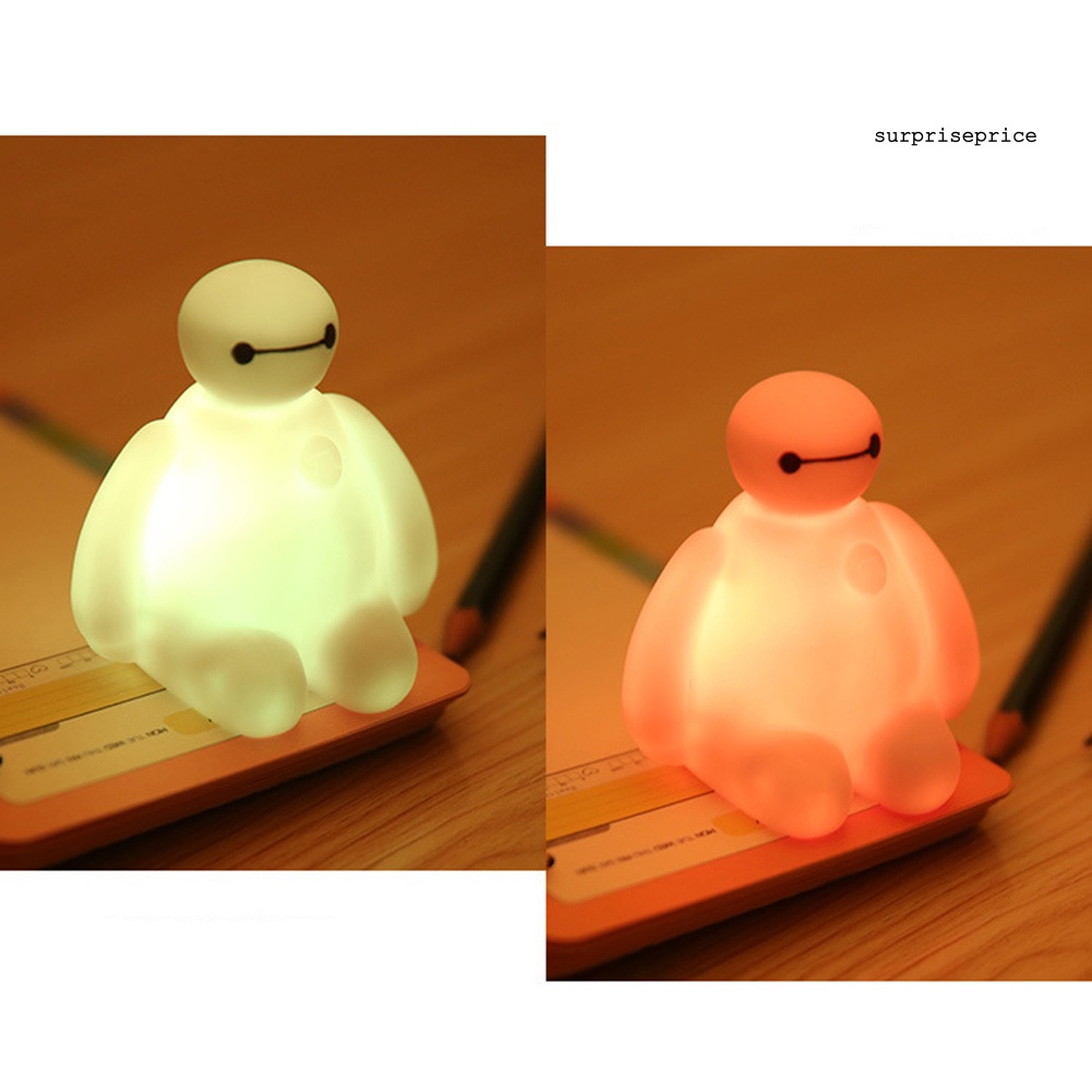 Đèn ngủ LED đổi màu hình hoạt hình Baymax xinh xắn