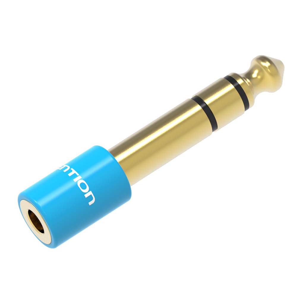 Đầu chuyển đổi âm thanh micro 6.35mm sang jack 3.5mm cho điện thoại/máy tính bàn/Notebook