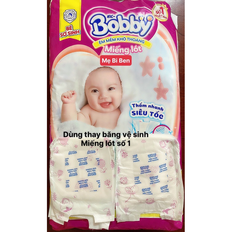 [Tách lẻ miếng] Miếng lót Bobby Newborn 1 (cho bé dưới 5kg)