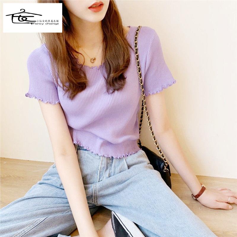 Áo Thun Tay Ngắn Dáng Ôm Thời Trang Mùa Hè Phong Cách Mới Dành Cho Nữ