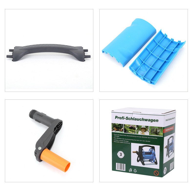 Bộ cuộn ống nước, dùng để cuộn ống nước tưới cây, rửa xe, chất liệu nhựa ABS, Inox, tiện lợi