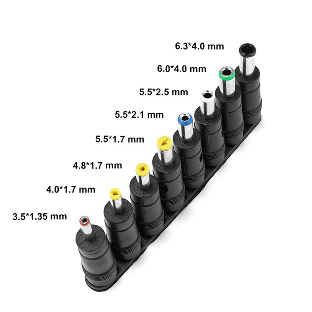 Glenes Set 8 Đầu Nối Chuyển Đổi Nguồn Điện DC Thông Dụng Cho Laptop