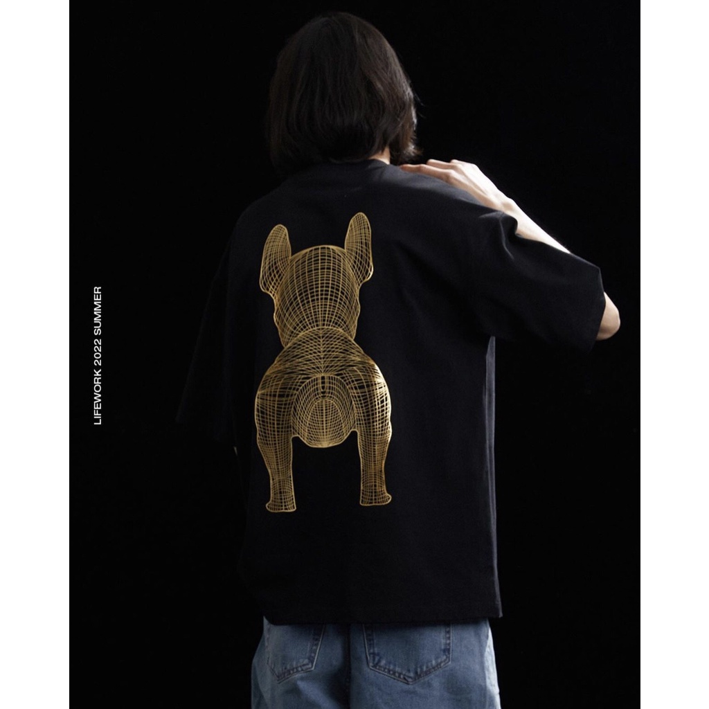 Áo thun tay lỡ unisex LifeWork chính hãng Hàn Quốc