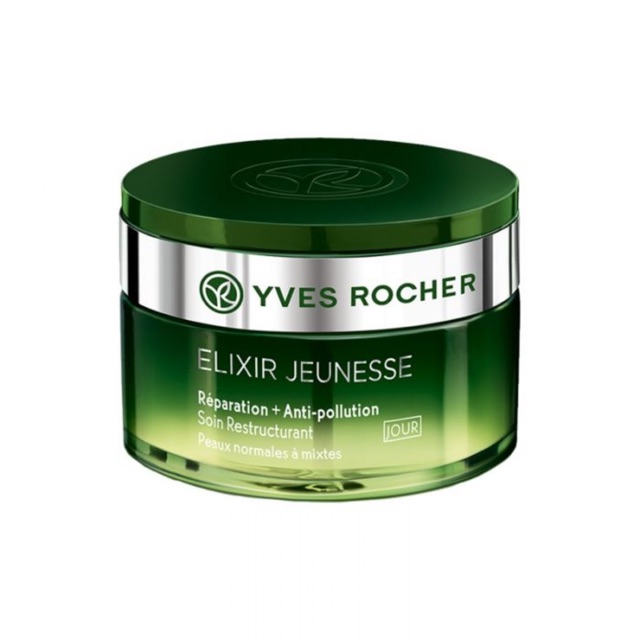 Kem dưỡng ngày YVES ROCHER ELIXIR JEUNESSE REPAIR + ANTI POLLUTION RESTRUCTURING DAY CARE 50ML