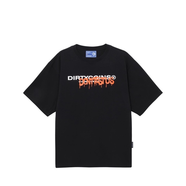 DirtyCoins Spray Logo T-Shirt - Black