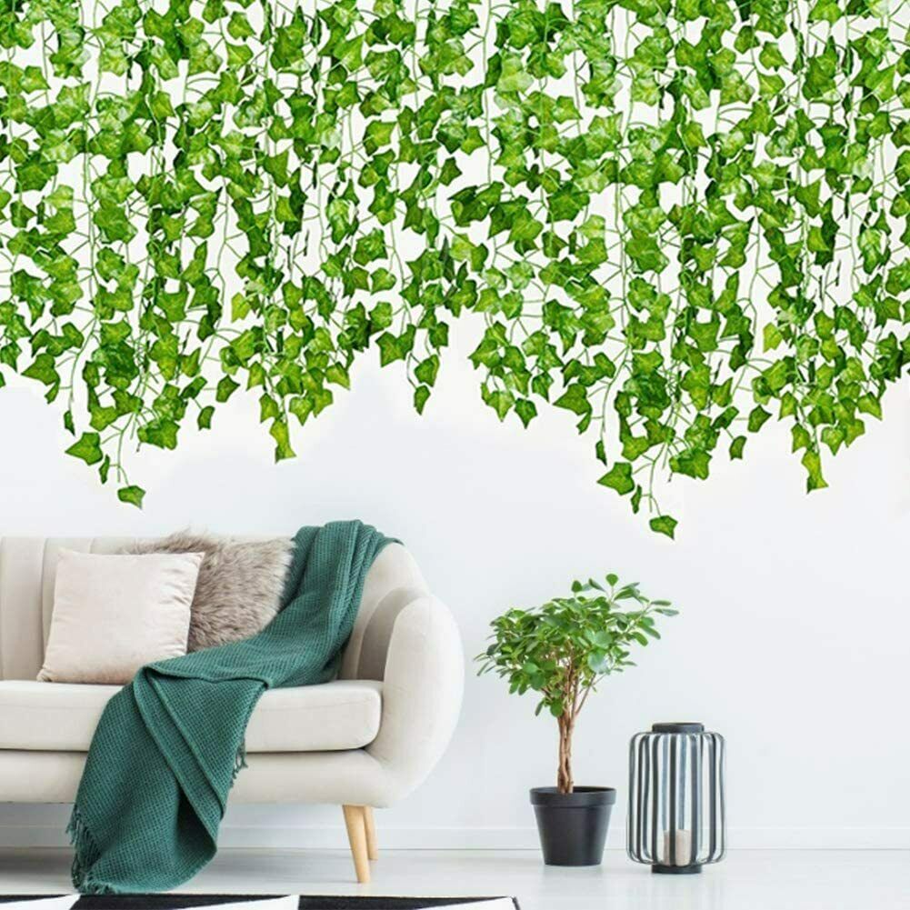 Dây Lá Thường Xuân Giả 20 Bóng Đèn LED 2m Trang Trí Tường Nhà / Văn Phòng / Sự Kiện