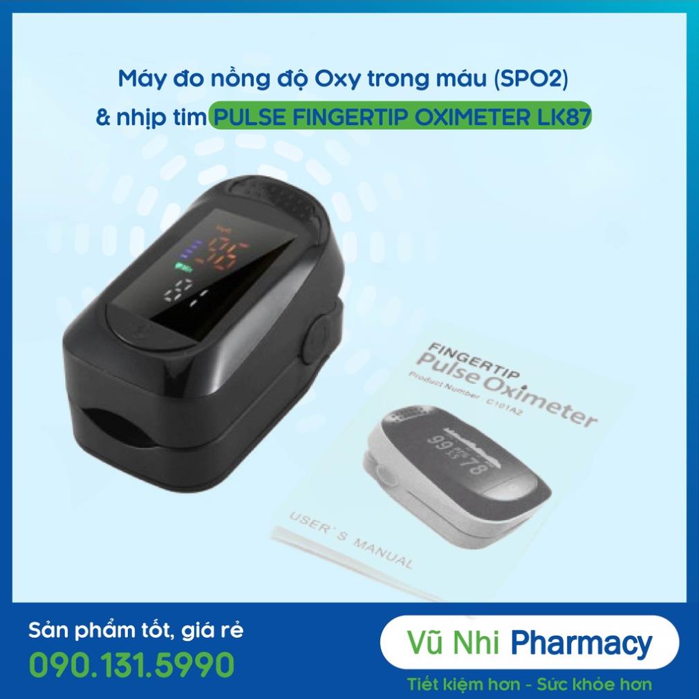 [Giá Sốc] Thiết Bị Đo SPO2, Máy Đo Nồng Độ Oxy Trong Máu &amp; Đo Nhịp Tim Cầm Tay A2 (Pulse Fingertip Oximeter)