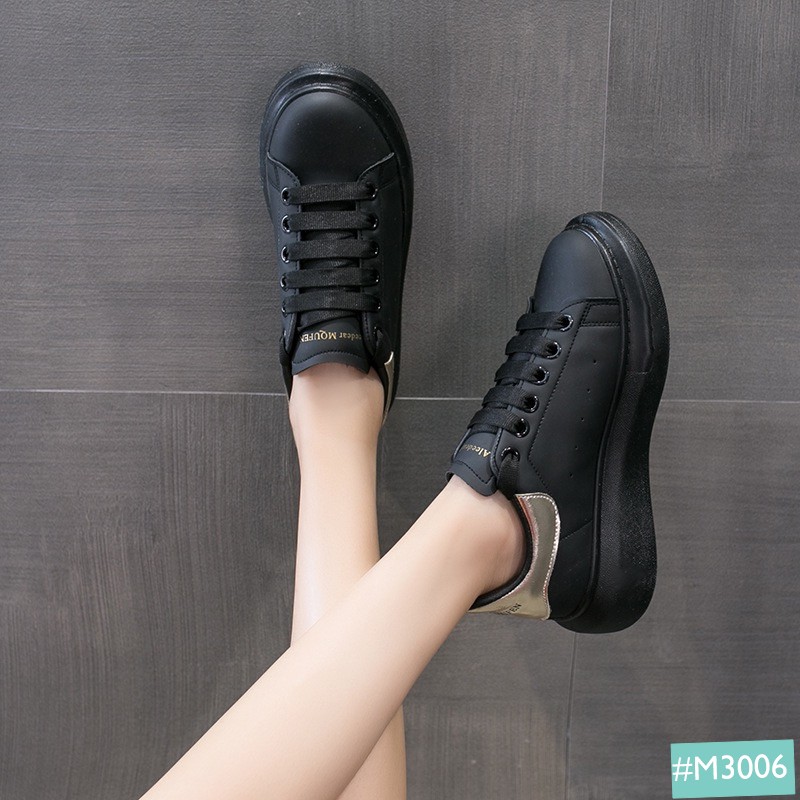 Giày Thể Thao Sneaker Cặp Đôi Nam Nữ Độn Đế MINSU M3006 Giày Bata Hàn Quốc Đế Độn Tăng Chiều Cao 5cm Đi Chơi, Học