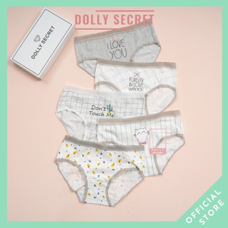 Quần lót nữ cotton Nhật kháng khuẩn họa tiết đáng yêu dễ thương DOLLY SECRET QL013