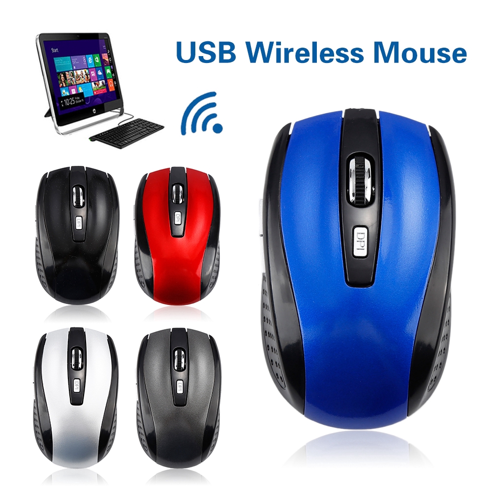 【COD】 2.4Ghz Wireless USB Optical Mouse Computer Gaming Mouse Gamer Mice 6 keys For Laptop Desktop PC