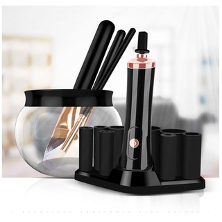 Máy rửa cọ trang điểm Makeup Brush Cleaner Bộ 10 chi tiết 