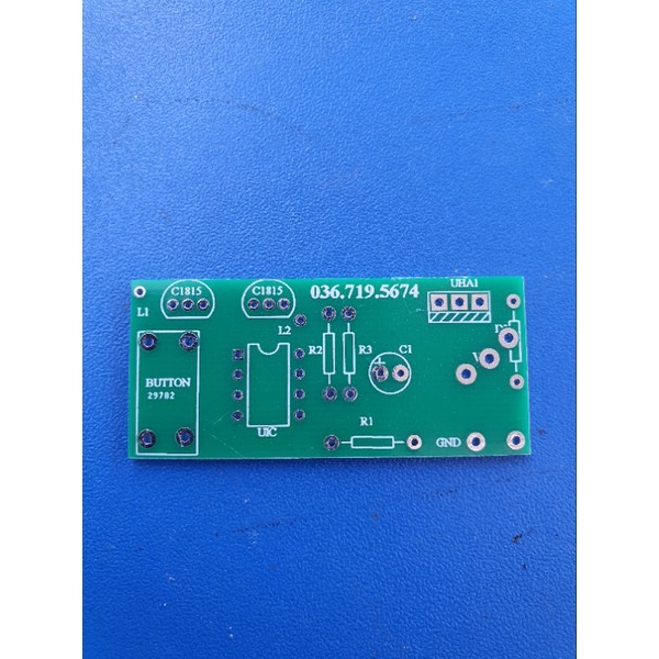 PCB đèn nháy 2 kênh dùng PIC 12F675, 12F629, PCB đèn led câu mực, led nháy câu mực HPE
