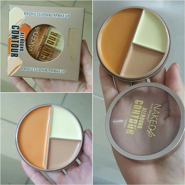 Phấn tạo khối 3 ngăn Naked 4 Profesional Combi Foundation 30g