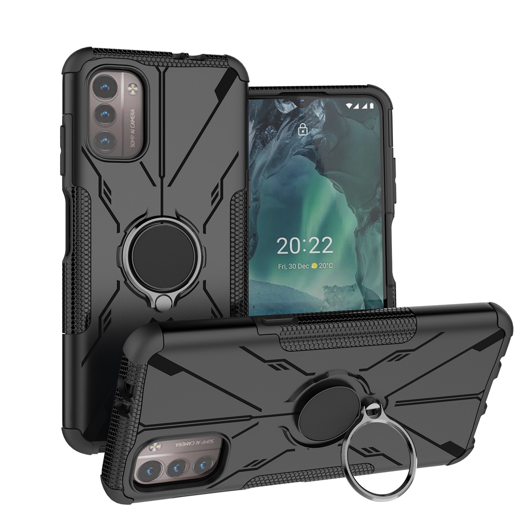 Ốp Điện Thoại TPU PC Cứng Chống Sốc Chống Rơi Có Nhẫn Đỡ Cho Nokia G11 G21