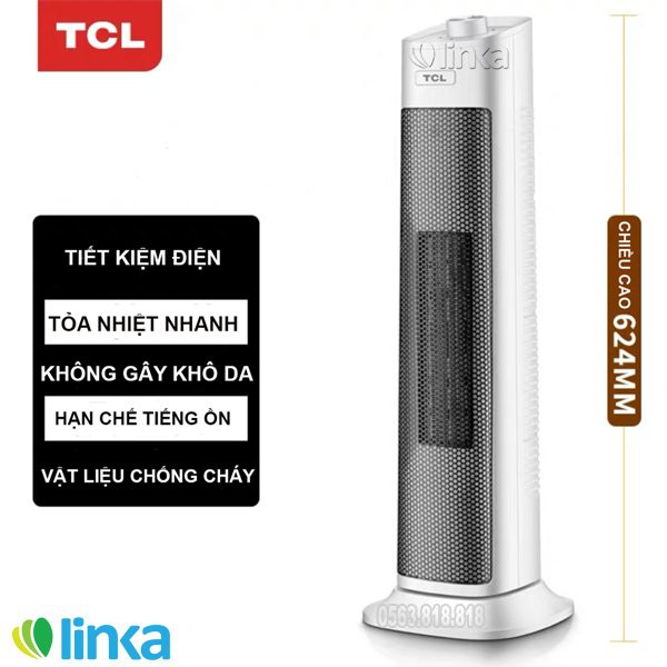 Quạt sưởi gốm dạng đứng thông minh cao cấp TCL TN-T20N – Tiết kiệm điện