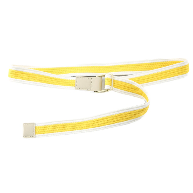 Thắt Lưng Bằng Vải Canvas Hoa Văn Kẻ Sọc Thời Trang