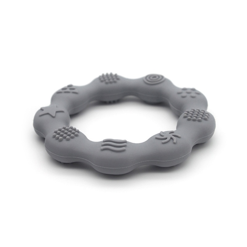 Vòng Đồ Chơi Ngậm Mọc Răng Bằng Silicone Tiện Lợi Dành Cho Bé
