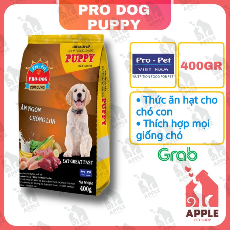 [PRO DOG PUPPY] [400GR] Thức ăn hạt cao cấp dành cho cún con