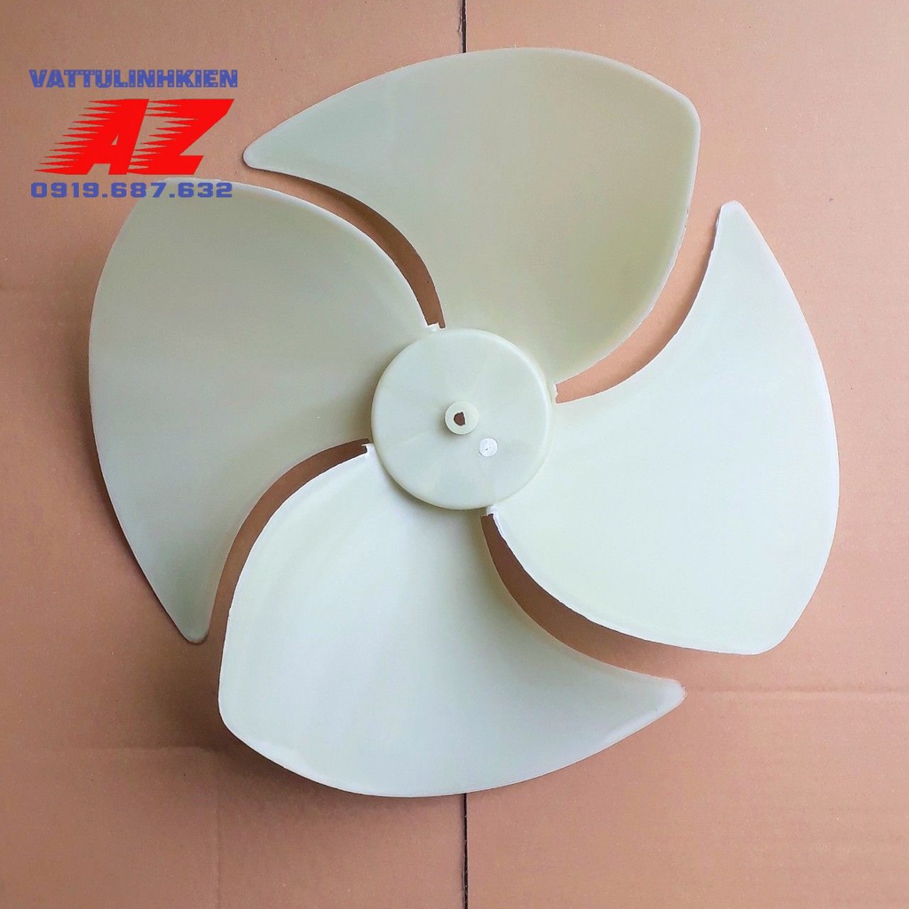 Cánh quạt điều hòa 4 cánh đường kính 40cm - Trục 8mm - ngược chiều