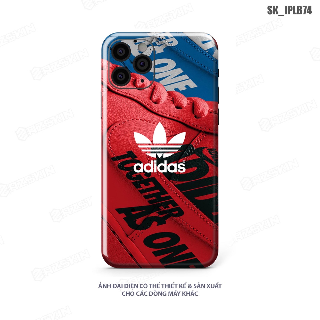 Miếng Dán Skin Hình Giày ADIDASS Cho Mọi Dòng IP |SK_IPLB74| Chất Liệu Skin 3M Chính Hãng, Bền Màu, Dán Full Lưng Viền