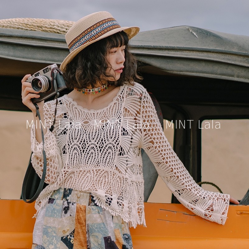 Áo Ren Đi Biển Du Lịch Dạng Lưới Hàng Quảng Châu L1