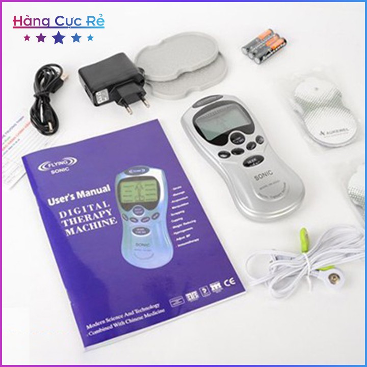 Máy massage trị liệu 4 miếng dán 🔴Freeship🔴 Máy xung điện cầm tay mini - Shop Hàng Cực Rẻ