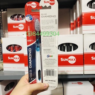 Bàn chải siêu mềm sunmax diamond,Kháng khuẩn,chống mốc,lông chỉ nha khoa siêu mảnh