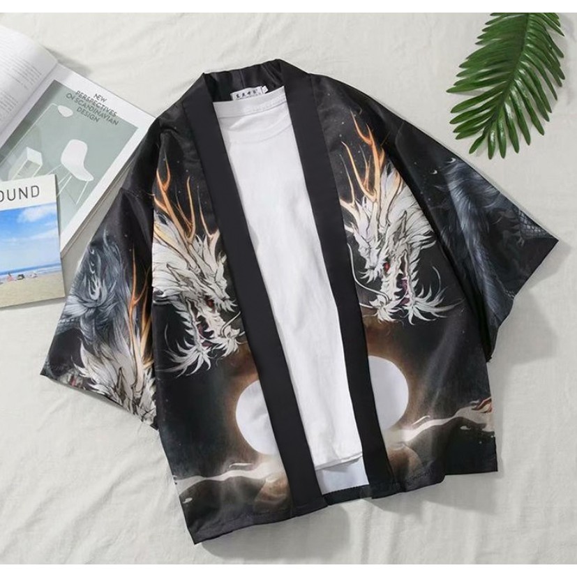 Áo Khoác kimono haori happi rồng