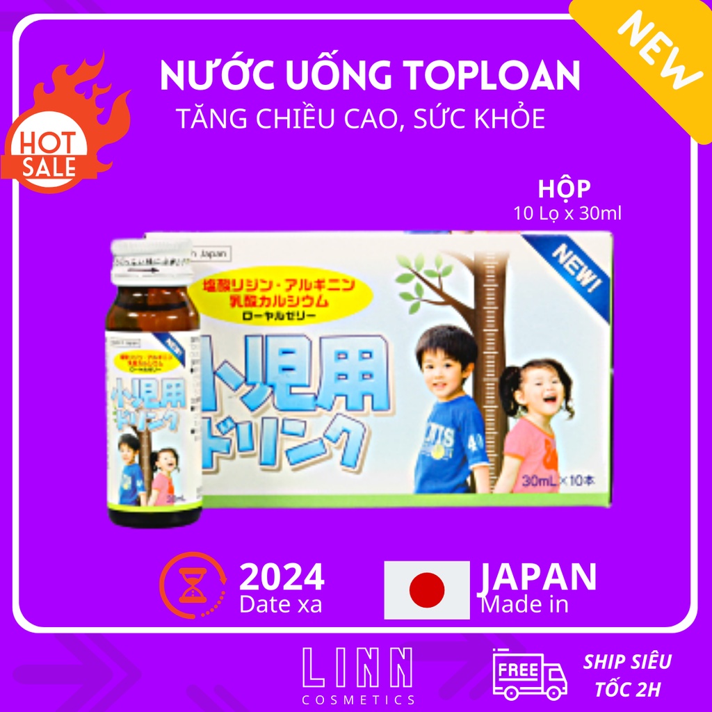 ♞Siro Vitamin Tăng trưởng cho trẻ em Toploan New. Thích hợp bé biếng ăn, thấp lùn