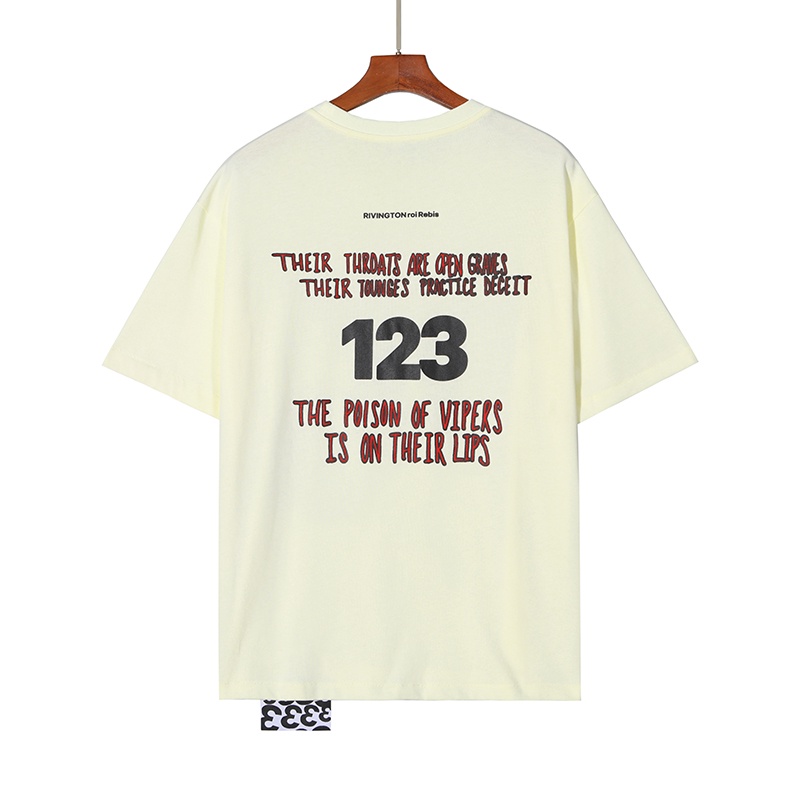 RRR123 alchemy python print short-sleeved high street sports casual loose round neck T-shirt couple with the same paragraph