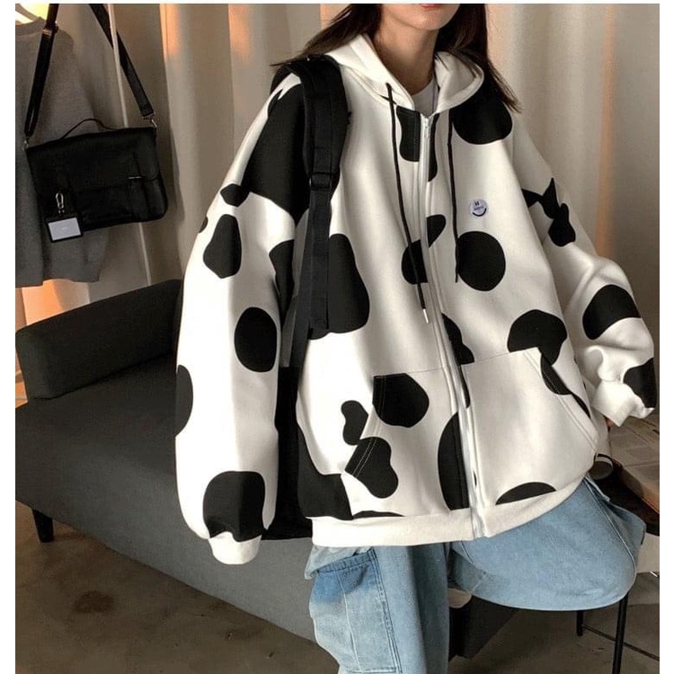 [FreeShip] [Hoàn xu 50%] Áo Khoác có Nón Form Rộng Nam Nữ Con Bò SữaZURAVN | BigBuy360 - bigbuy360.vn