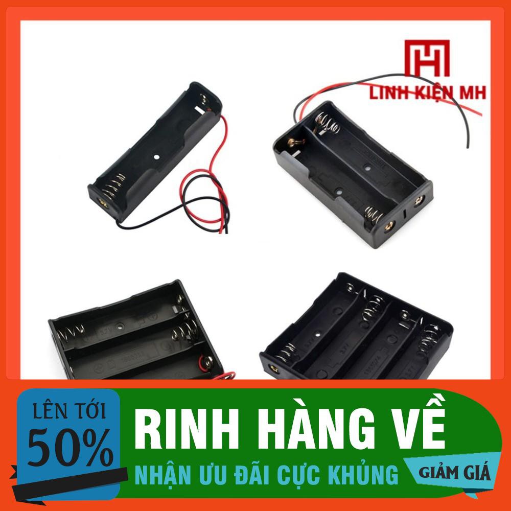 Đế Pin 18650 1/2/3/4 Cell Đấu Nối Tiếp