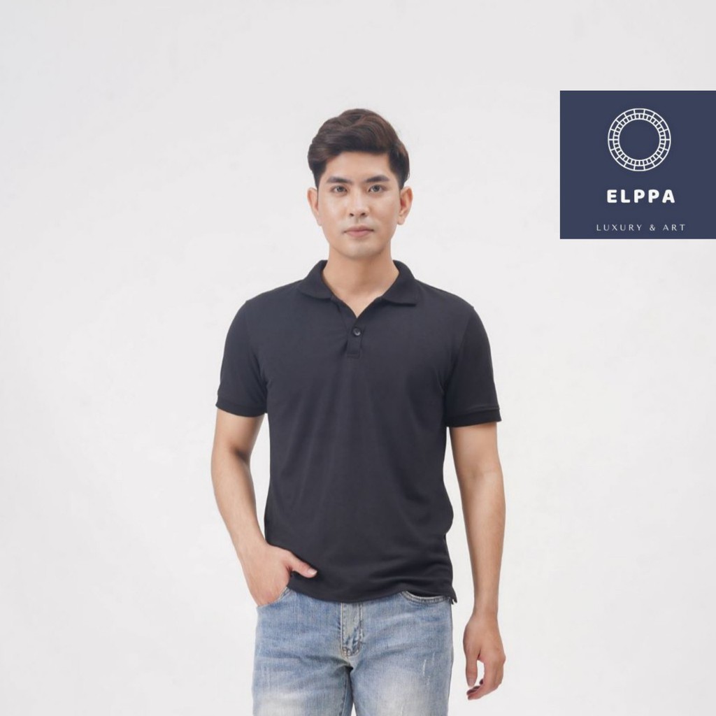 Áo thun nam polo trơn vải cá sấu cotton cao cấp ngắn tay sang trọng lịch lãm AT01- ELPPA