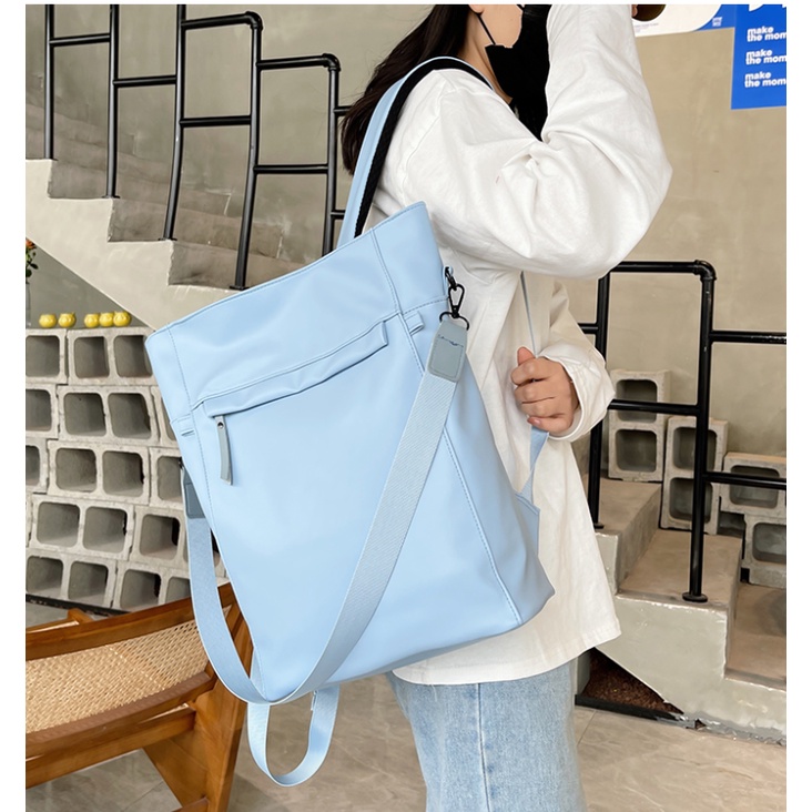 Balo Da PU Phong Cách Unisex Cho Nam Và Nữ Kiểu Dáng Basic Tiện Lợi Đeo Được Nhiều Kiểu