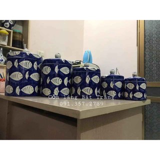 Vại muối dưa cà gốm sứ bát tràng