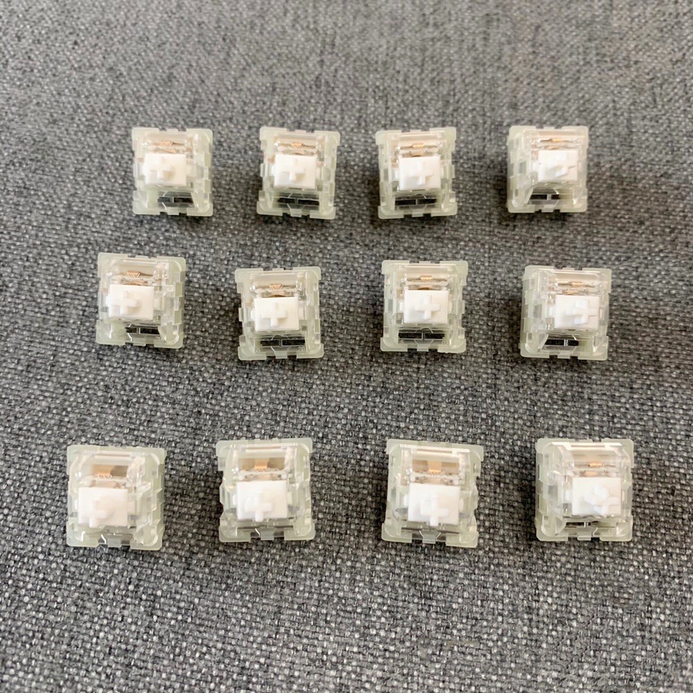 Bộ 10 / 30 Bàn Phím Cơ Chơi Game Ktt Kang White   Kt Kang White V3 2023 Dành Cho Bàn Phím Cơ - Tuyến Tính - Màu Trắng Kt Kang