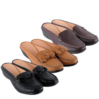 Giày sabo nữ da bò nhiều màu xh7935-36-37