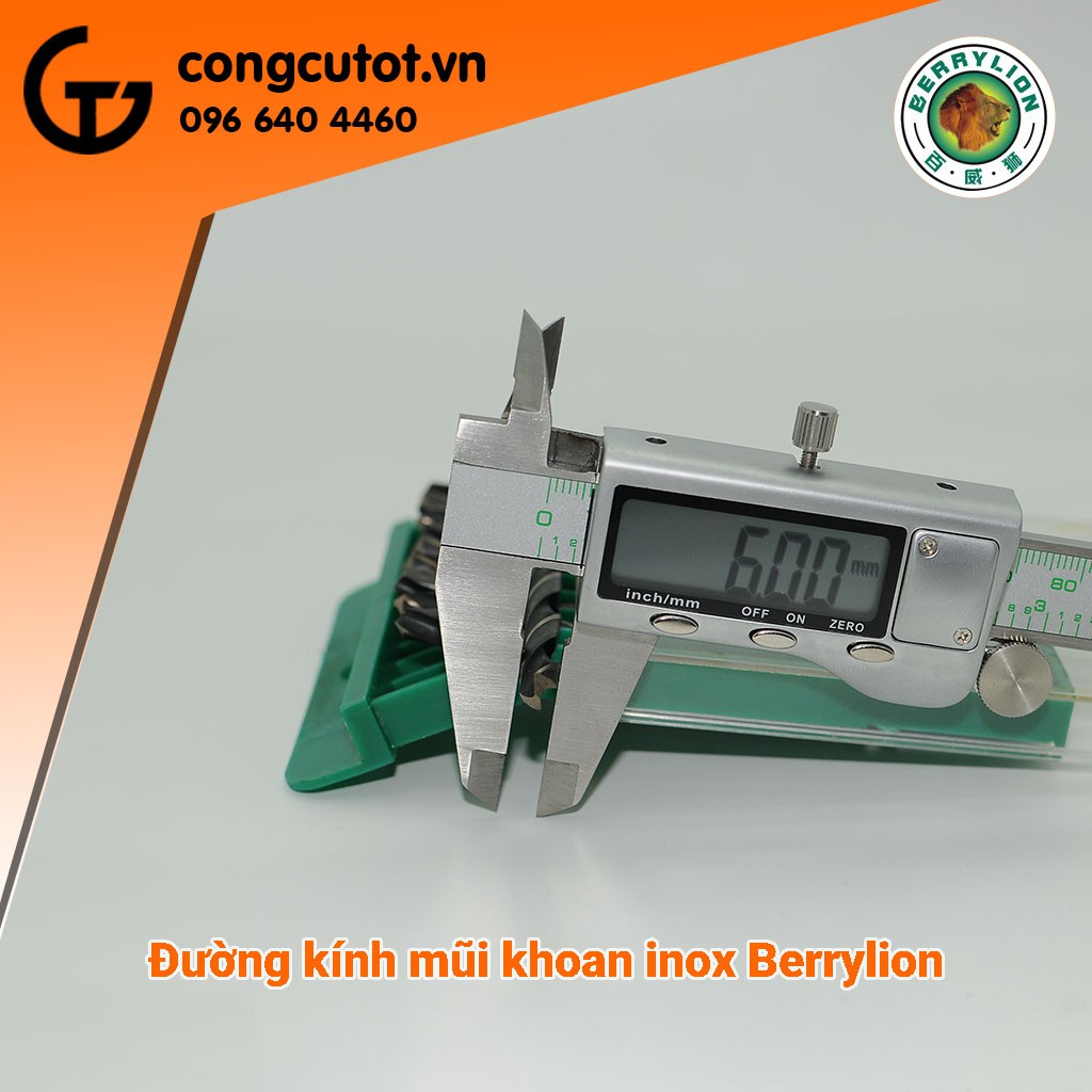 MŨI KHOAN INOX 6MM BERRYLION 041501060